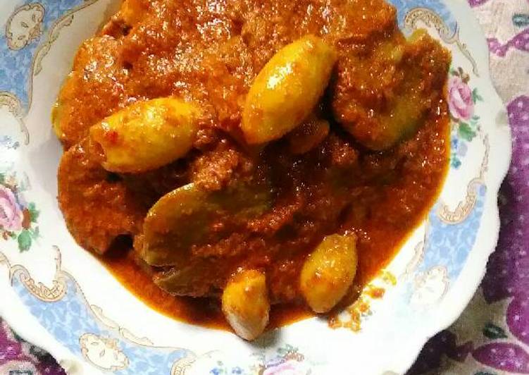 gambar untuk resep Gulai jengkol batokok feat cumi-cumi kuah kental