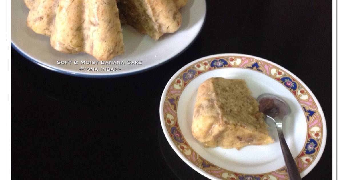 Resep Soft & Moist Banana Cake