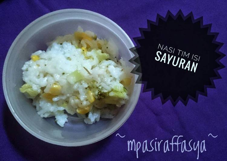 resep lengkap untuk Nasi Tim Sayuran