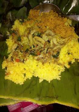 Nasi kuning bakar
