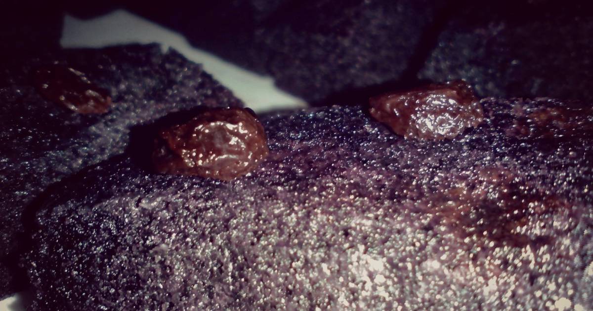 Resep BROWNIES KUKUS KISMIS KETAN HITAM