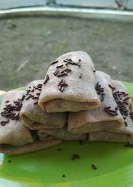 Dadar Gulung Pisang Coklat