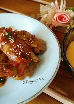 Ayam Pedas Saos Keju ala Recheese