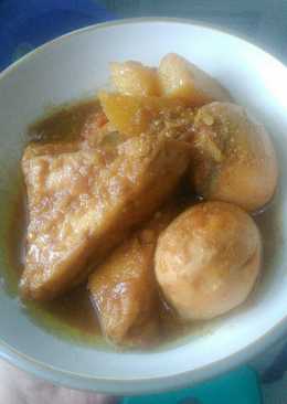 Semur telur tahu kentang