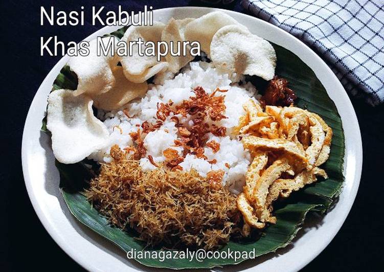 resep lengkap untuk Nasi Kabuli khas Martapura