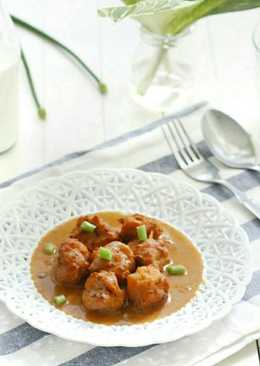 Bakso Udang saus bbq