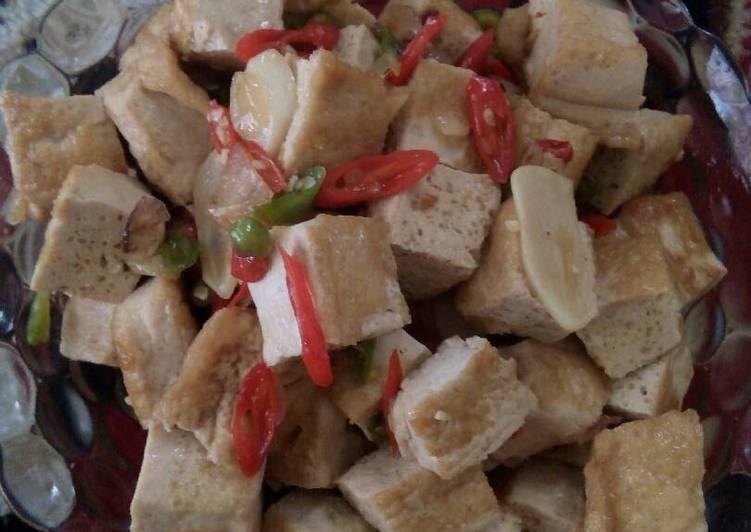 resep masakan Oseng tahu pedas manis