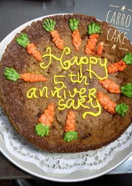 My anniversary carrot cake