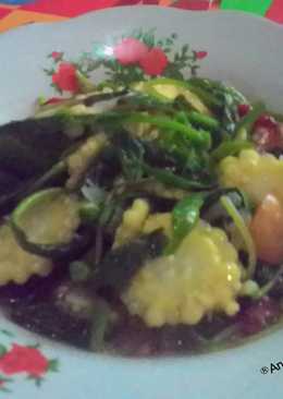 Tumis Bayam Baby Corn