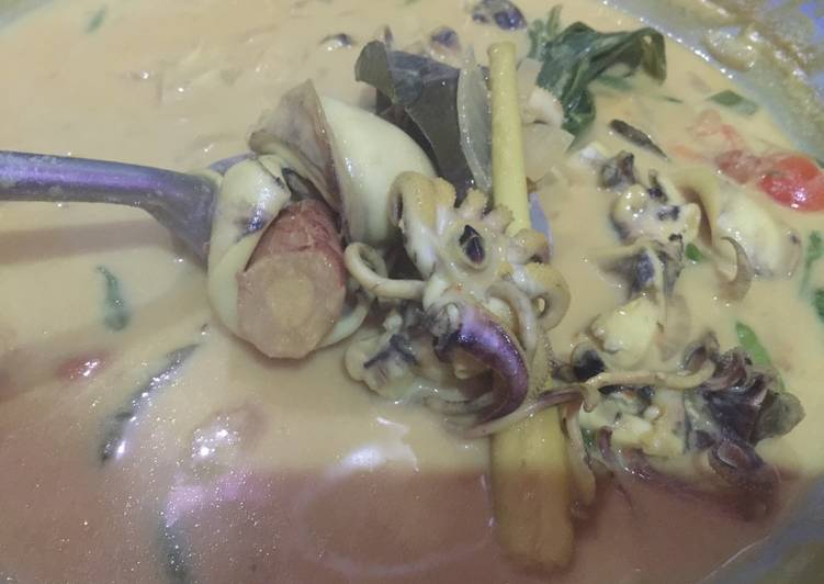 bahan dan cara membuat Gulai Sotong