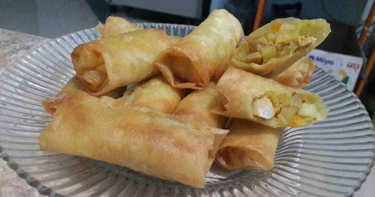 Resep Lumpia isi ayam dan sayuran ala rumahan ala trias tresnasari