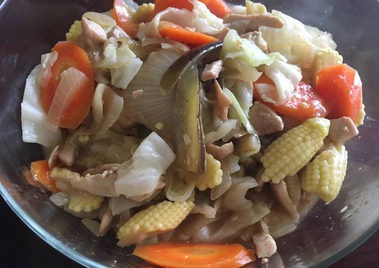 resep makanan Tumis sayur ala Jepang dengan bumbu miso