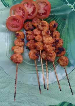 Sate Udang panggang pedas manis