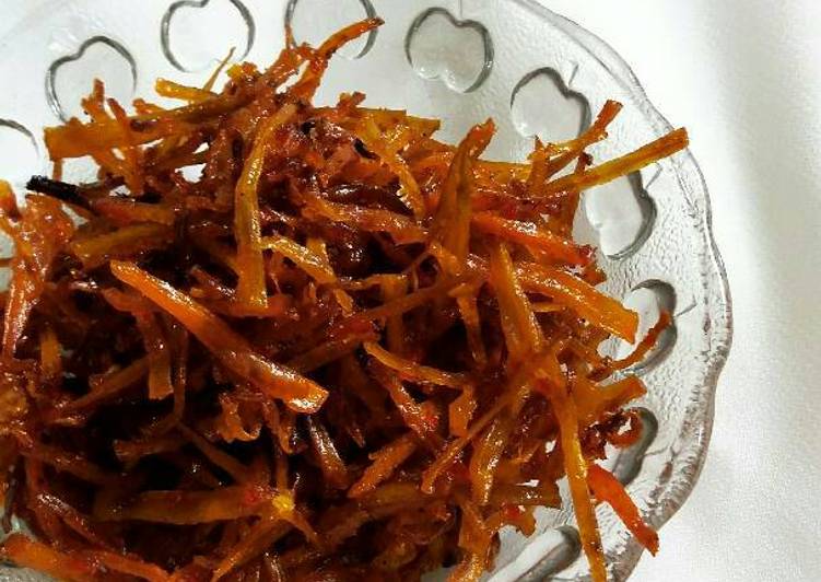 Resep Kripik ubi jalar pedas manis - stefanidwi