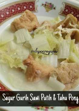 Sayur Gurih Sawi Putih & Tahu Pong