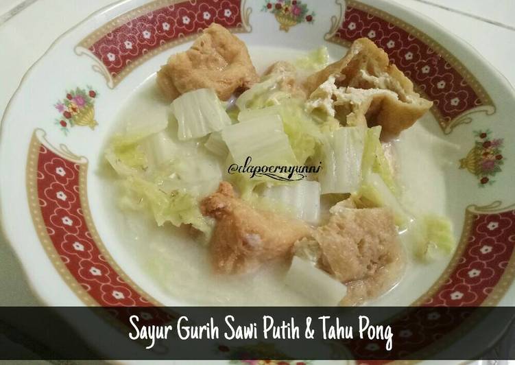 gambar untuk resep makanan Sayur Gurih Sawi Putih & Tahu Pong