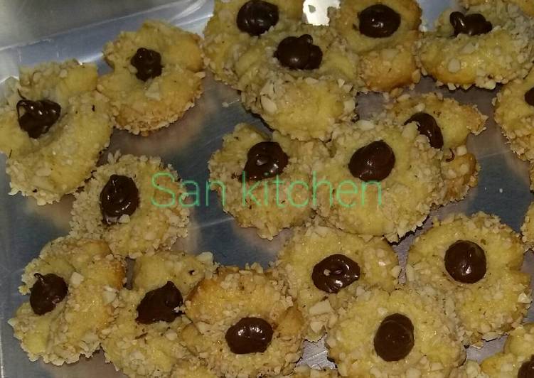 resep masakan Peanut Choco Thumprint