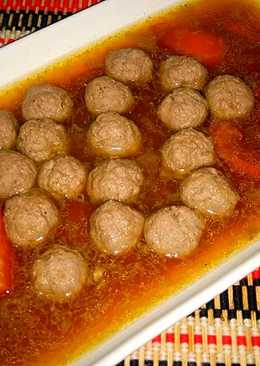 Bola Daging Simple Kuah Semur