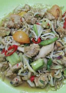 Tumis tempe jamur