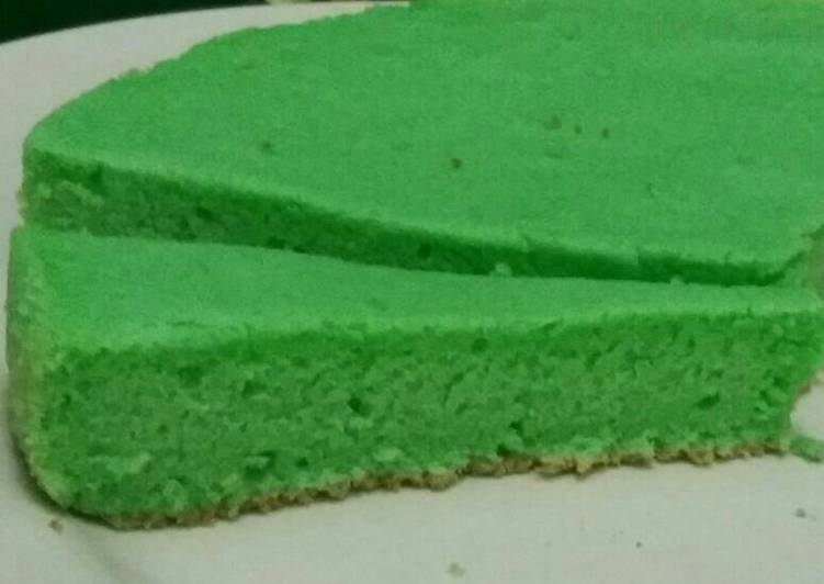 gambar untuk resep Chiffon pandan magicom