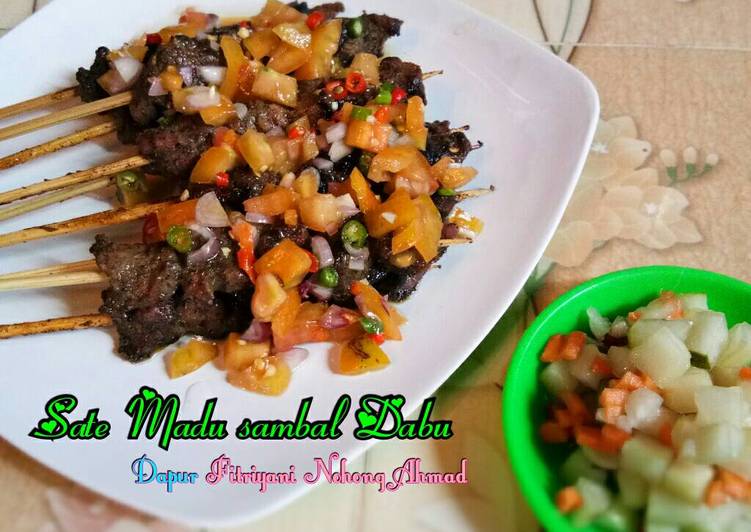 bahan dan cara membuat Sate Madu sambal Dabu-dabu ala Dapur Fitri