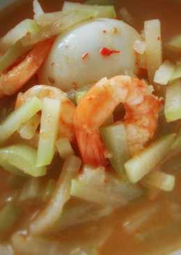 Sambal Goreng Udang Telur Labu Siam