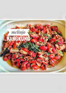 Urap kulit melinjo + kangkung