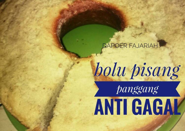 resep lengkap untuk Bolu pisang panggang moist ukuran gelas (beserta tips)