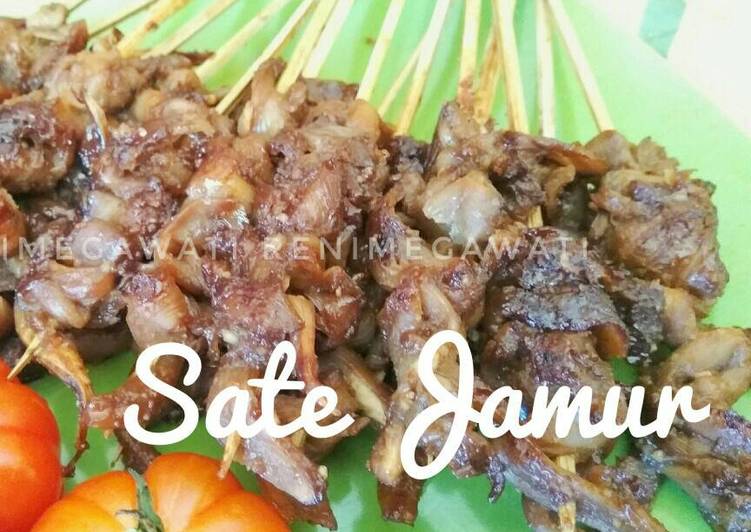 cara membuat Sate Jamur