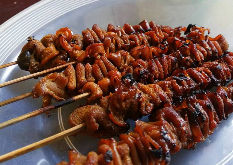 resep masakan Sate Usus Ayam Bakar