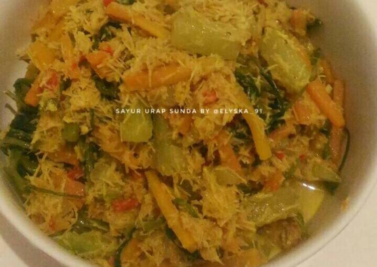 cara membuat Sayur Urap Sunda