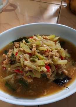 Tumis jipang (labu siam) kuah