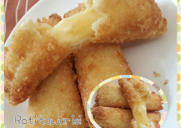 resep lengkap untuk Roti tawar isi mozzarela dan mayonaise