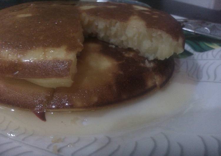 Resep Super simple fluffy pancake Dari Fetra