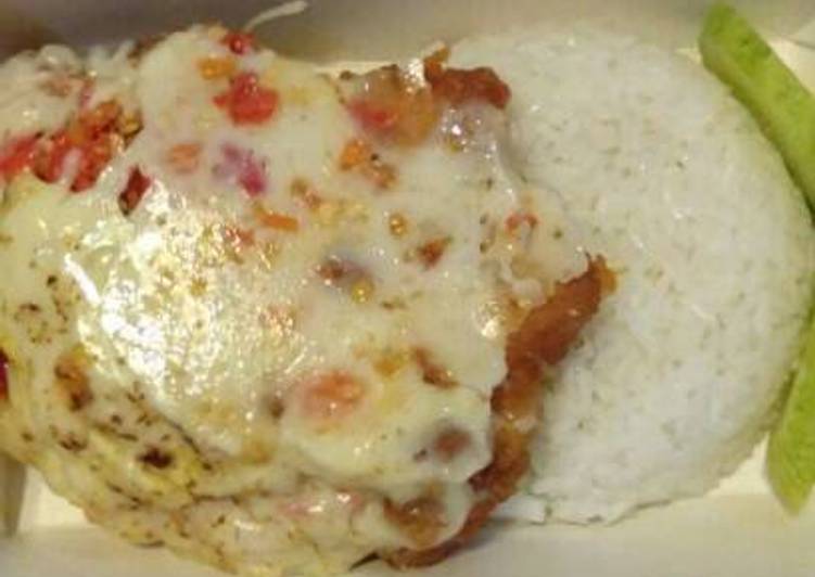 resep masakan Ayam geprek keju leleh mozarella