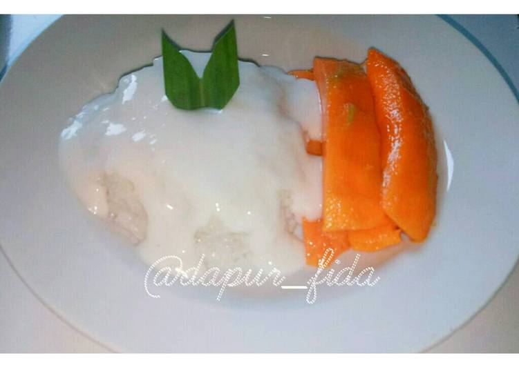 gambar untuk resep Mango sticky rice