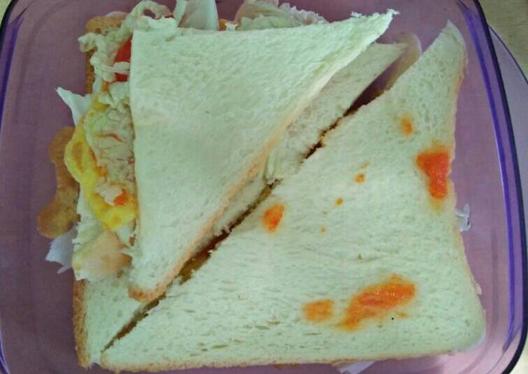 Resep Sandwich telur By ita lita (ig: myfashion_abfab) (ig: Pita_tata)