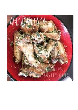 Chiken wings cheese parsley