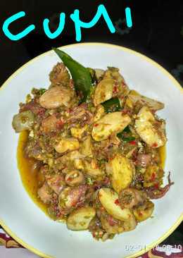 Cumi asin jengkol cabe ijo