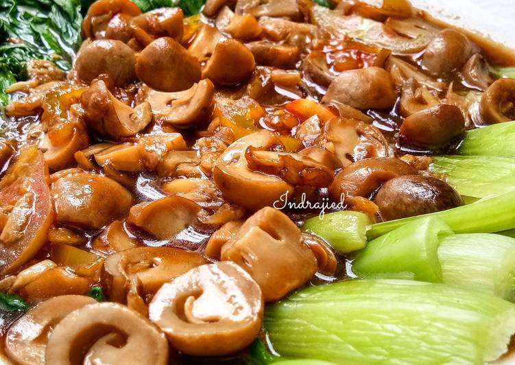 resep makanan Pokcoy Jamur Saus Tiram