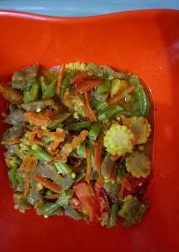 Tumis Buncis Bakso Bumbu Kuning