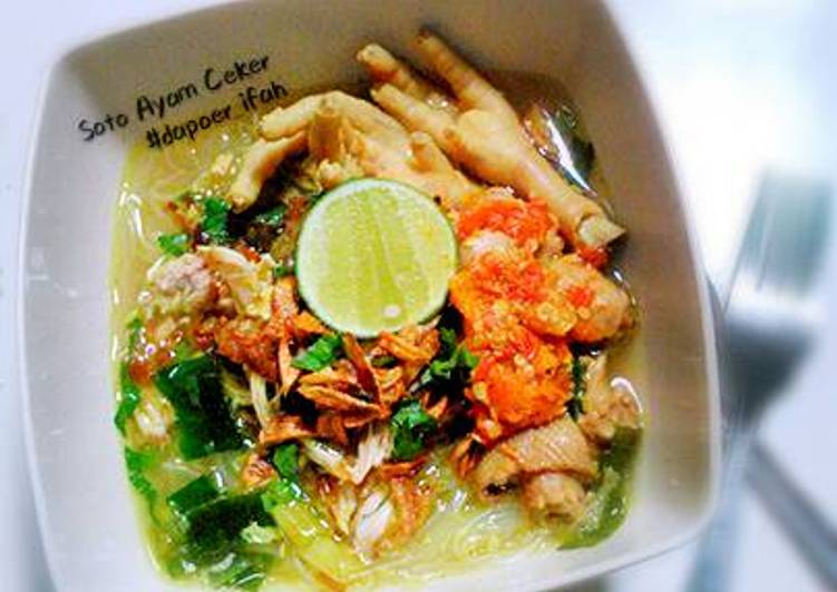 cara membuat Soto Ayam Ceker