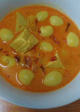 Telor puyuh masak santan