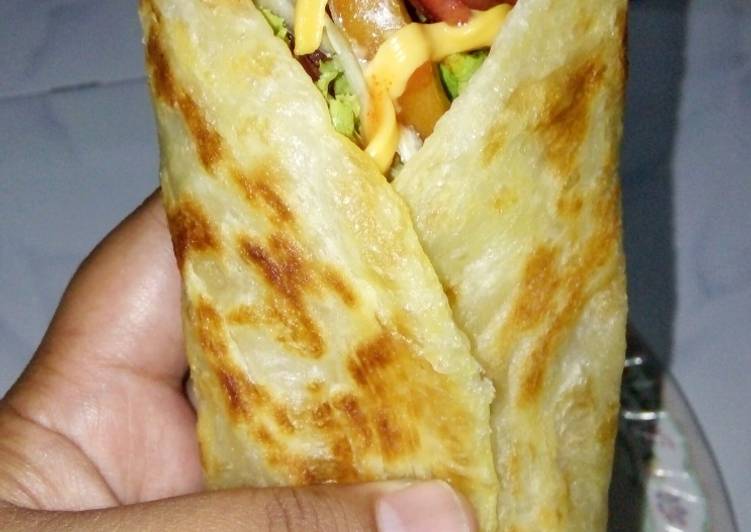 cara membuat Kebab Paratha