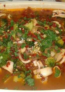 Cumi pedas saus padang