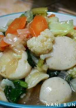 CAPCAY sayur bakso ikan