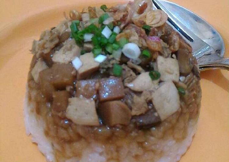 resep makanan Nasi Tim (tanpa daging)