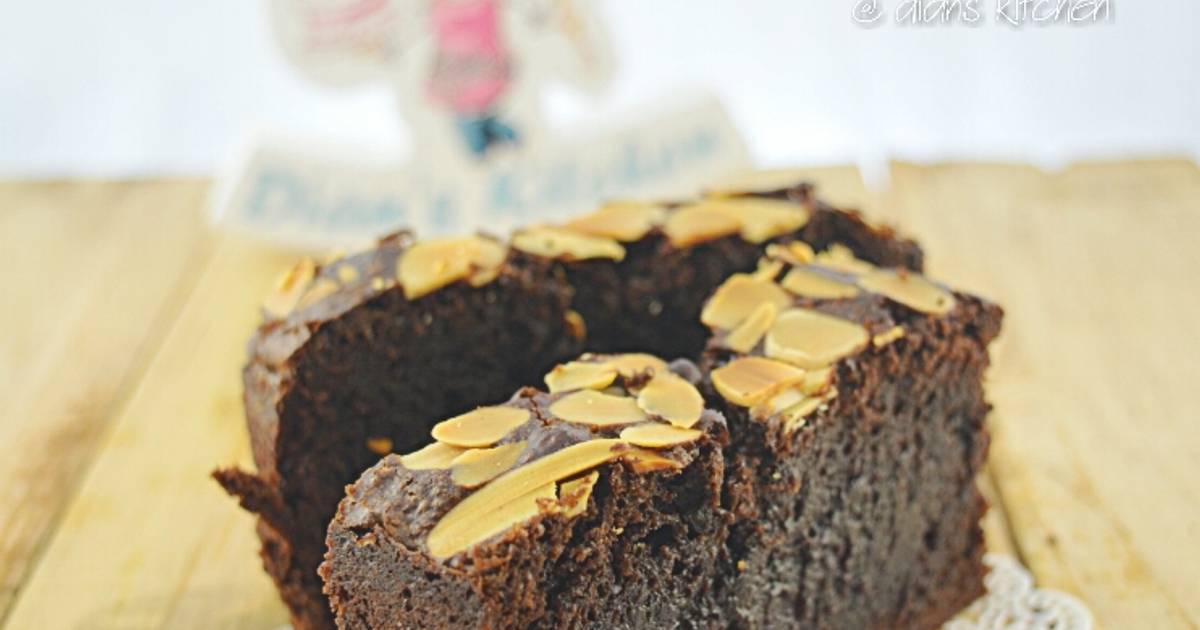 Resep Almond Baked Brownies Resep Almond Baked Brownies