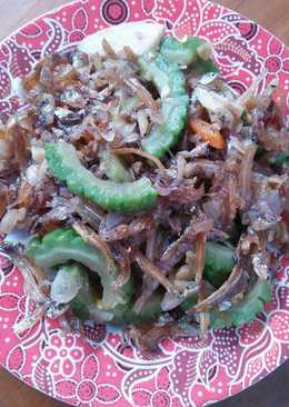 Tumis pare ikan teri