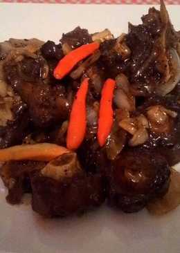 Buntut Goreng lada hitam ala Bunchu